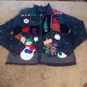 Christmas sweater jacket